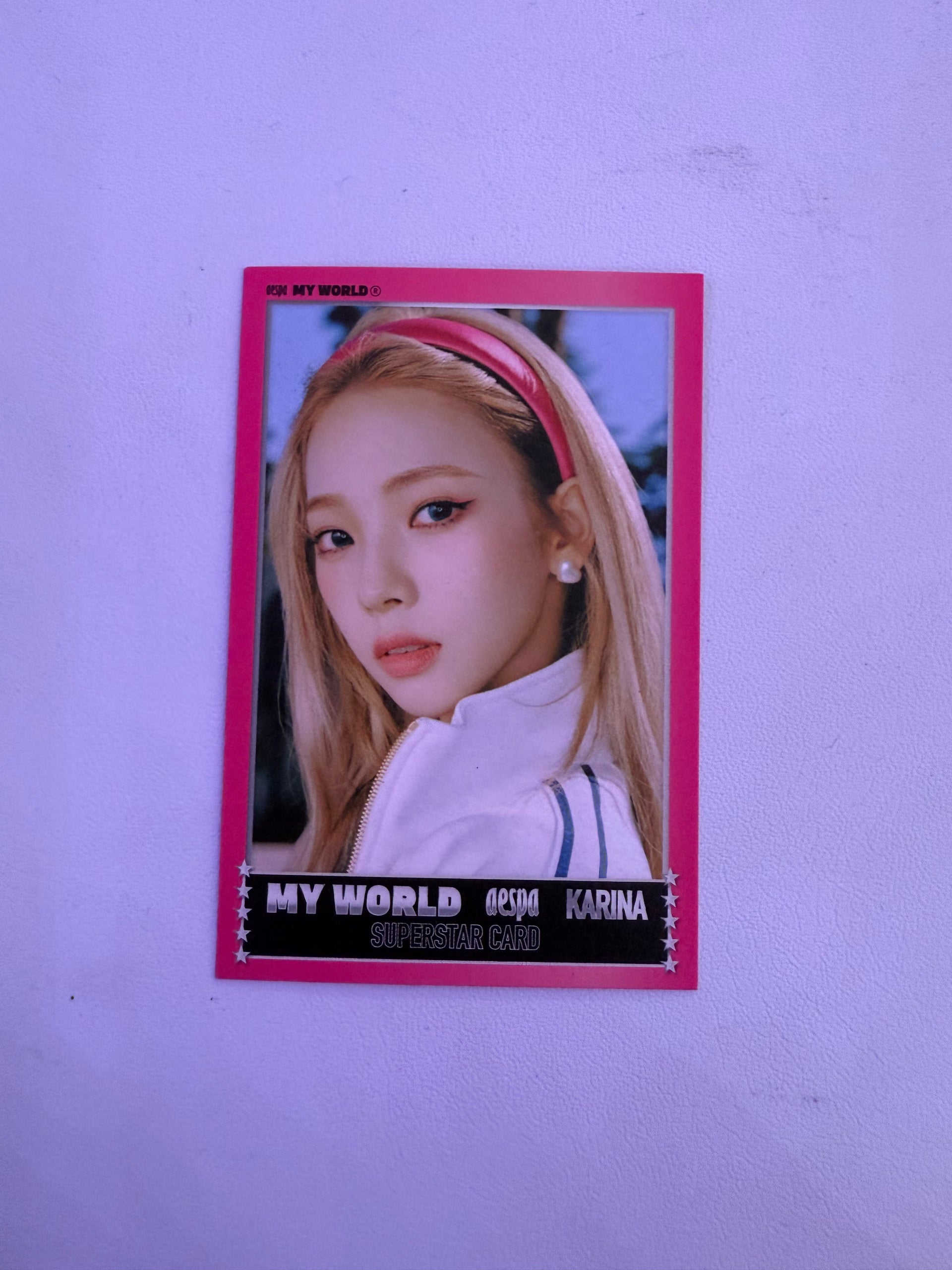 aespa カリナ　ラントレ　spicy my world karina AESPA - Karina My World Zine Spicy Ver Trading Photocard