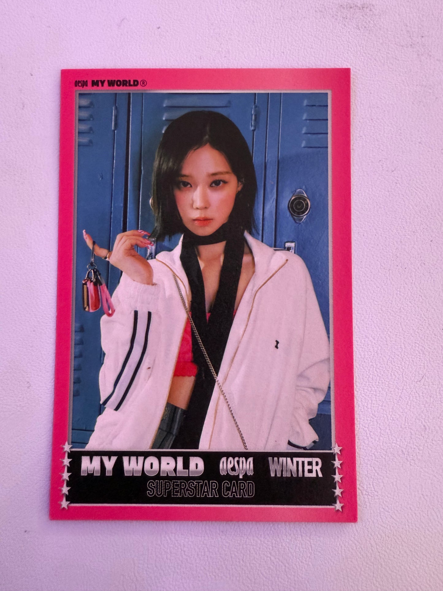 AESPA - Winter My World Zine Spicy Ver Trading Photocard