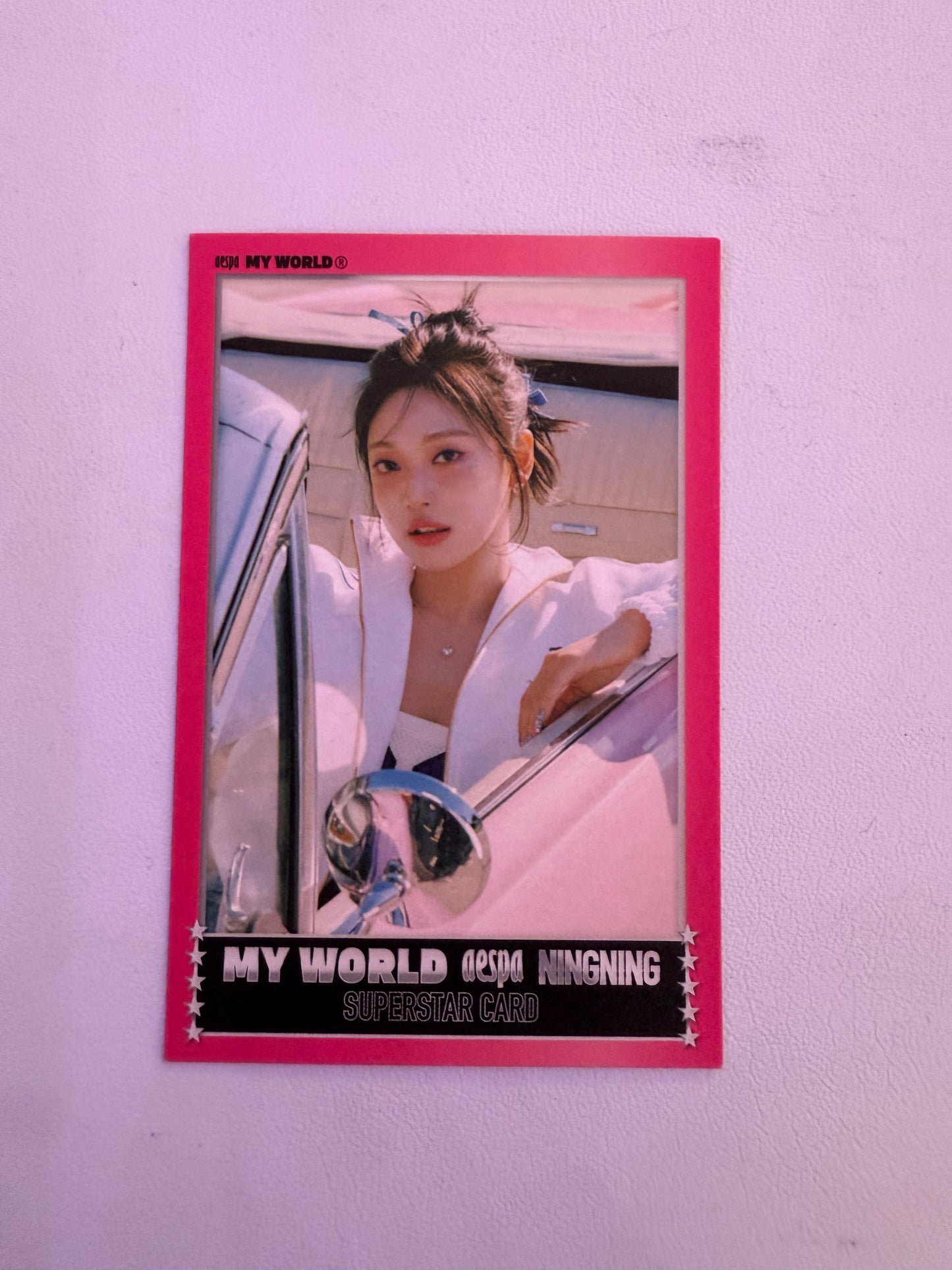 AESPA - NingNing My World Zine Spicy Ver Trading Photocard
